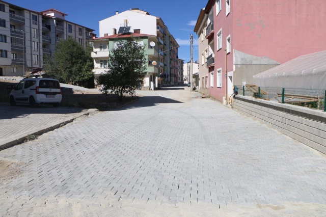 Şiran'da Parke Çalışmaları Devam Ediyor