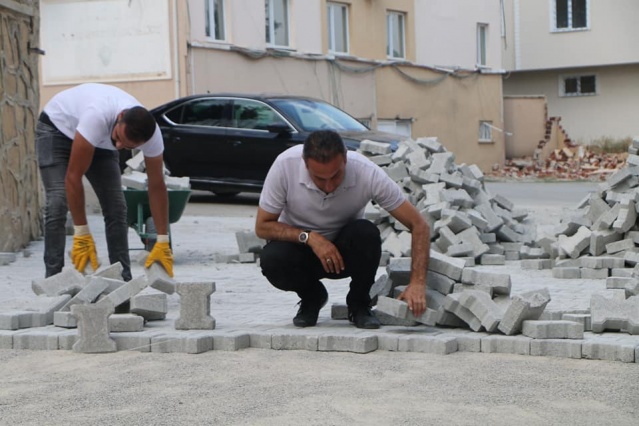 Şiran'da Parke Çalışmaları Devam Ediyor