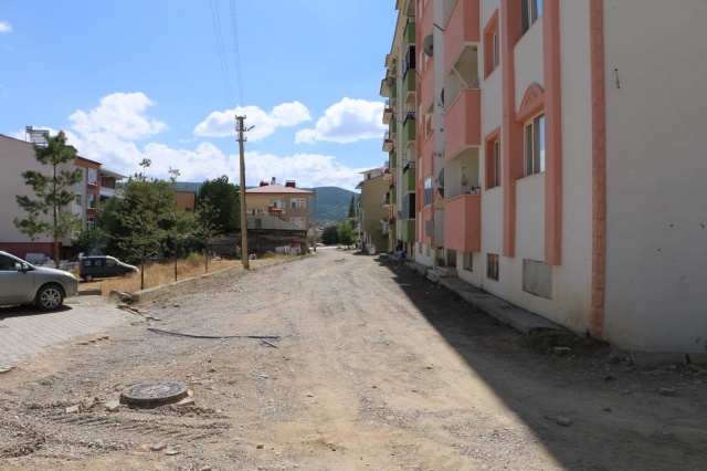 Şiran'da Parke Çalışmaları Devam Ediyor