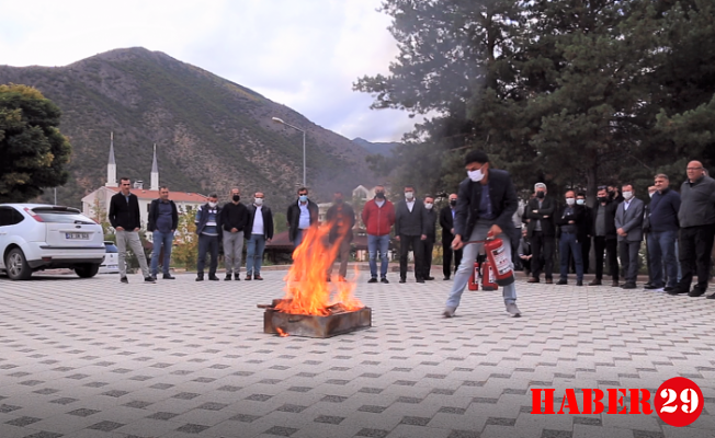GÜ’de Yangın Söndürme Tatbikatı Gerçekleştirildi