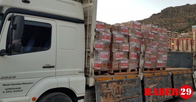 Gümüşhane’den Pakistan’a 1071 Koli Gıda Yardımı Gönderildi