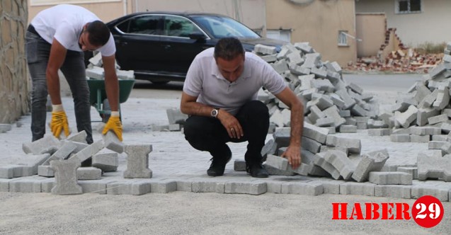 Şiran'da Parke Çalışmaları Devam Ediyor