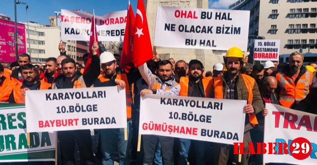 Karayolları’nın taşeron işçileri kadro istiyor