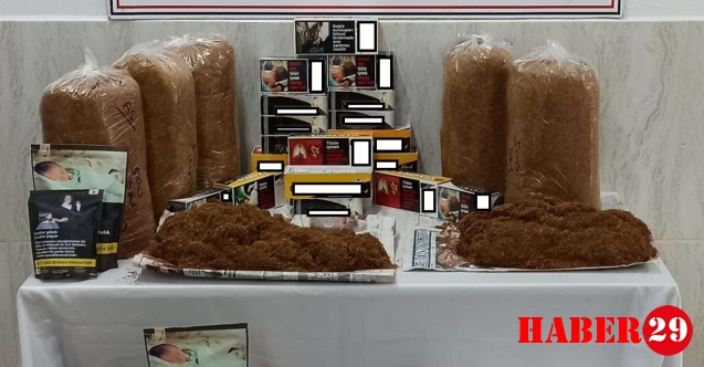 Gümüşhane'de kaçak sigara operasyonu