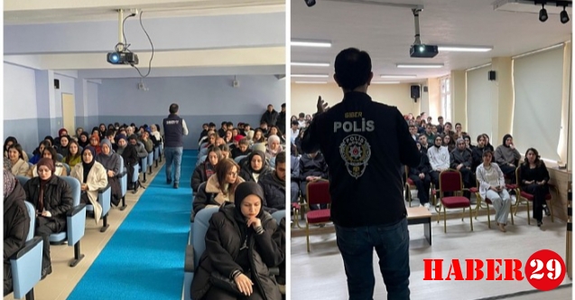 Gümüşhane Emniyetinden öğrencilere yönelik bilinçlendirme hamlesi