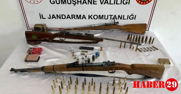 Gümüşhane’de Ruhsatsız Silah Operasyonu