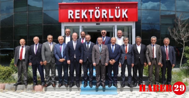 İl Genel Meclisinden Rektör Yıldız’a hayırlı olsun ziyareti
