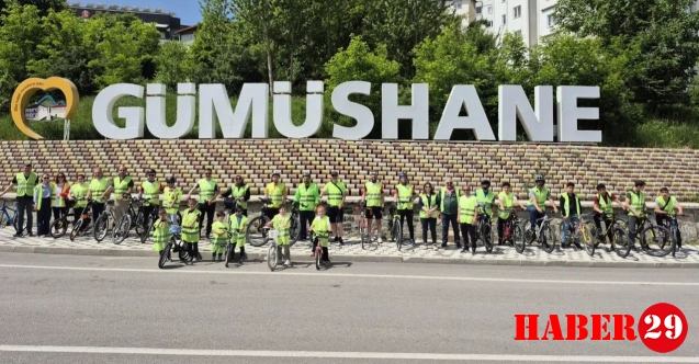 Gümüşhane’de pedallar sağlık için çevrildi