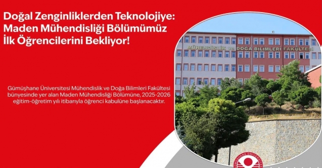 Maden Mühendisliği bölümü öğrenci alacak