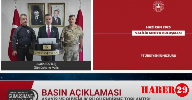 Vali Baruş, Haziran 2025 asayiş rakamlarını açıkladı