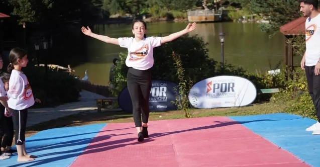 Avrupa Spor Haftası'nda Sporun Kalbi Zigana'nın Saklı Cenneti; Limni Gölü'nde Attı
