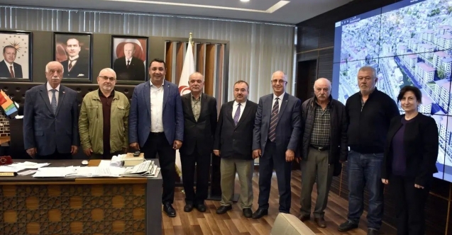 Nuri Dayı Şenliği Derneği Heyeti, Başkan Başer’e iade ziyaretinde bulundu