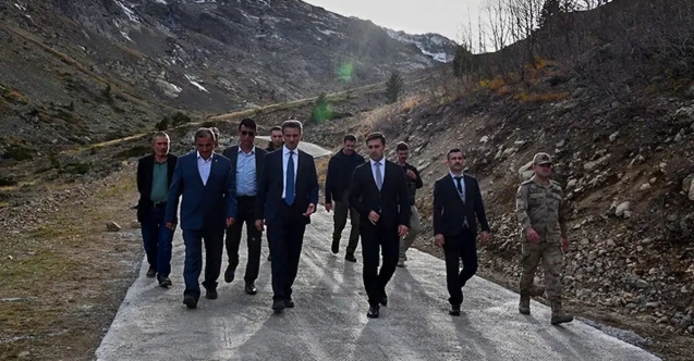 Vali Baruş, Artabel Gölleri Tabiat Parkı yolunda incelemelerde bulundu