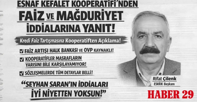 Gümüşhane ESKKK’dan "Faiz" Savunması: "Karar Verici Biz Değil, Banka!"