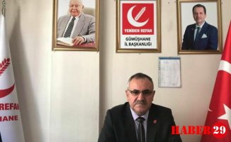Yeniden Refah Partisi Gümüşhane İl Başkanı Ziya Nas Koçhan’a Seslendi