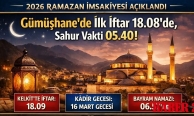 Gümüşhane’de ilk iftar ve sahur vakitleri belli oldu