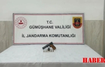 Kürtün’de ruhsatsız silah ele geçirildi