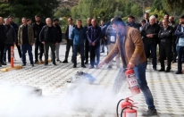 GÜ’de yangın söndürme eğitimi ve tatbikatı gerçekleştirildi