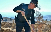 Gümüşhane Emniyetinden şehitler için 500 fidan