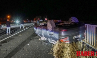 Gümüşhane’de otomobil takla attı: 5 yaralı