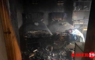 Gümüşhane’de Ev Yangını