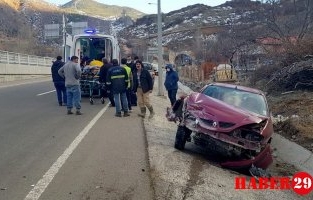 Gümüşhane’de Trafik Kazası: 2 Yaralı