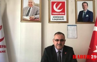 Yeniden Refah Partisi Gümüşhane İl Başkanı Ziya Nas Koçhan’a Seslendi