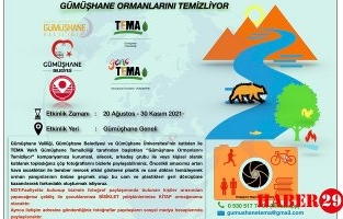 Gümüşhane Ormanlarını Temizliyor