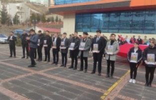 Gümüşhane ülkü ocaklarından şehitleri anma yürüyüşü