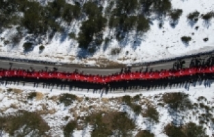 Sarıkamış Şehitleri İçin 2 Bin 50 Rakımlı Zigana Dağında Yürüdüler