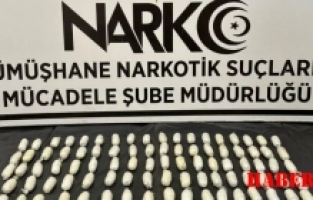 Gümüşhane'de Uyuşturucu Kuryesi Midesinde 662 Gram Metamfetaminle Yakalandı