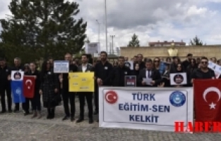 Kelkit Türk Eğitim-Sen Üyeleri, Öğretmene Şiddeti Protesto Etti