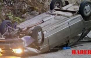 Kürtün’de trafik kazası 2 yaralı