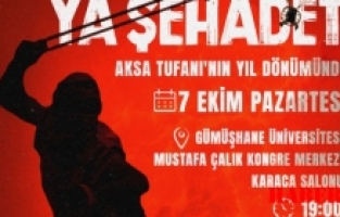 Gümüşhane Anadolu Gençlik Derneği ‘Ya Zafer Ya Şehadet’ Konulu Etkinlik Düzenleyecek