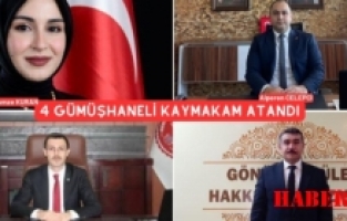 Gümüşhaneli 4 Kaymakam daha atandı