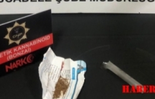 Bonzai ve metamfetamin ele geçirildi