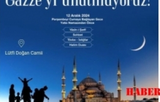 Gümüşhane’de Gazze ve Mazlumlar İçin Dua Programı Düzenleniyor