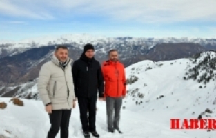 Vali Baruş Süleymaniye Kayak Merkezi’nin yapılacağı alanda incelemelerde bulundu