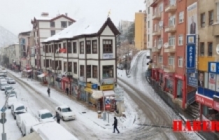 Gümüşhane’de kar yağışı etkili oldu