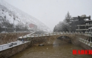 Gümüşhane’de mevsim bir gecede bahardan kışa döndü