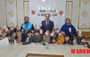 Gümüşhane’de minik kalplerden Gazze’ye destek