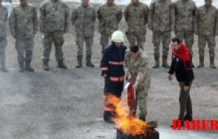 Jandarma’ya yangın eğitimi
