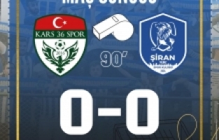 Şiran Yıldızspor, Kars Deplasmanından 1 Puanla Döndü