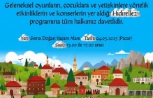 Belediye, Hıdırellez şenliği düzenleyecek