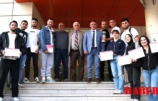 GÜ’de başarılı sporcular ödüllendirdi