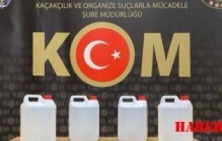 Gümüşhane’de 20 litre etil alkol ele geçirildi
