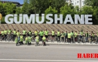 Gümüşhane’de pedallar sağlık için çevrildi