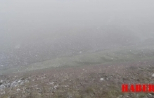 Gümüşhane’ye Haziran'ın son gününde kar sürprizi