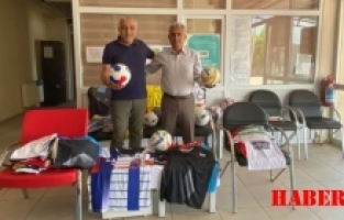 Olgun’dan Köse’deki gençlere spor malzemesi desteği