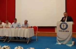 Sağlık Sen Gümüşhane Şubesi’nde Engin Karabulut güven tazeledi